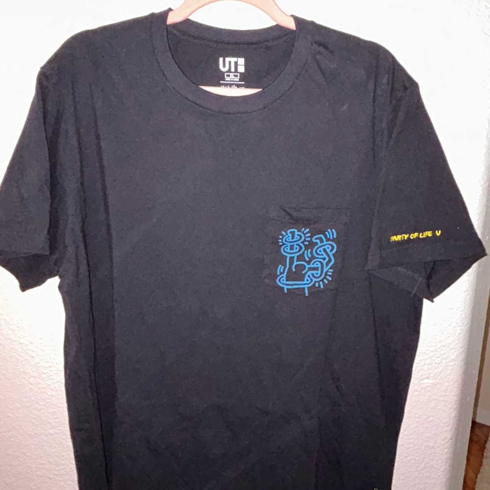 Men’s Black Keith Herring Graphic T-Shirt